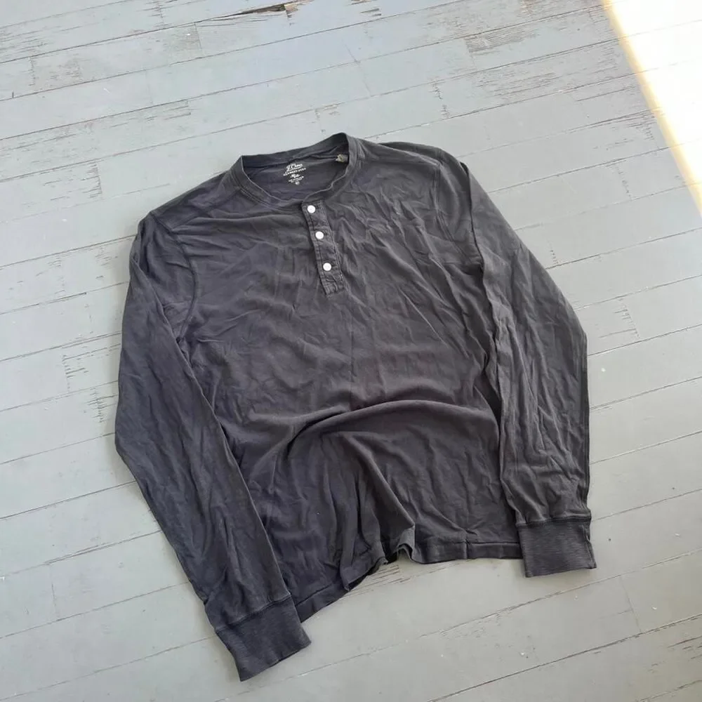 J. Crew Old Money Y2K Henley Longsleeve Shirt